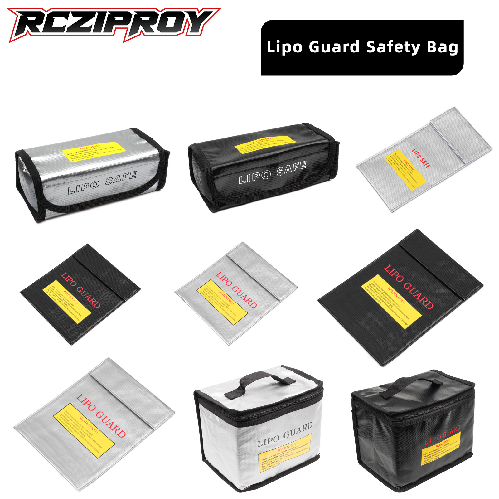 Drone Battery Bag - حقيبة آمنة لبطاريات الليثيوم من RCZIPROY،