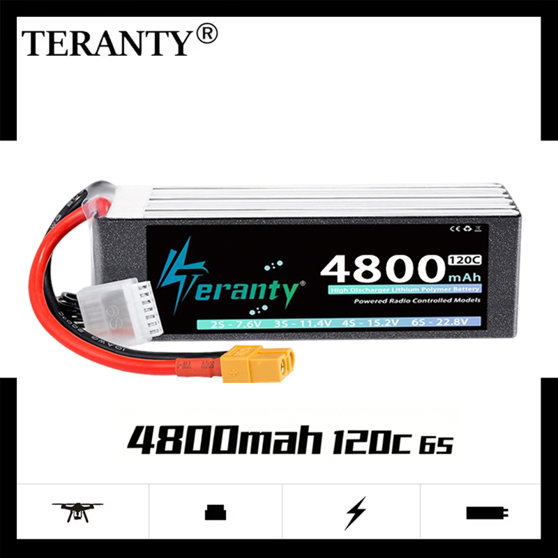 Drone Battery Plate - بطارية ليثيوم بوليمر TERANTY 6S بسعة