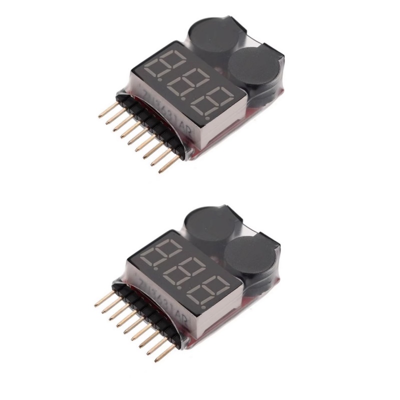 Drone Battery Voltage Checker - 2 قطعة 1S-8S يبو بطارية الجهد