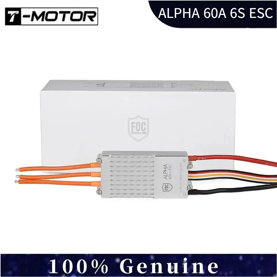 T-Motor ALPHA 60A 6S FOC ESC - - مراجعة Drone Battery High Voltage وسعره
