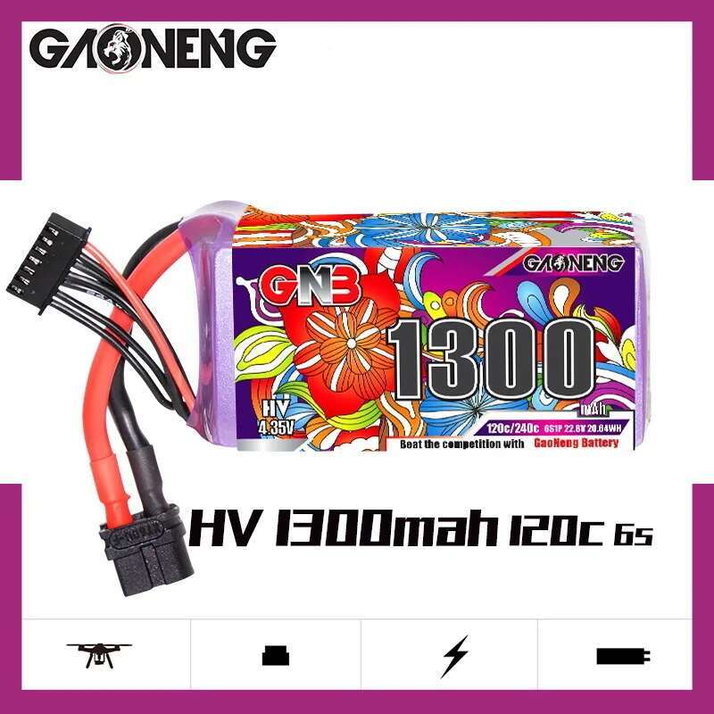 2 قطعة GNB 6S يبو بطارية 22.8  - مراجعة Drone Battery Plate وسعره