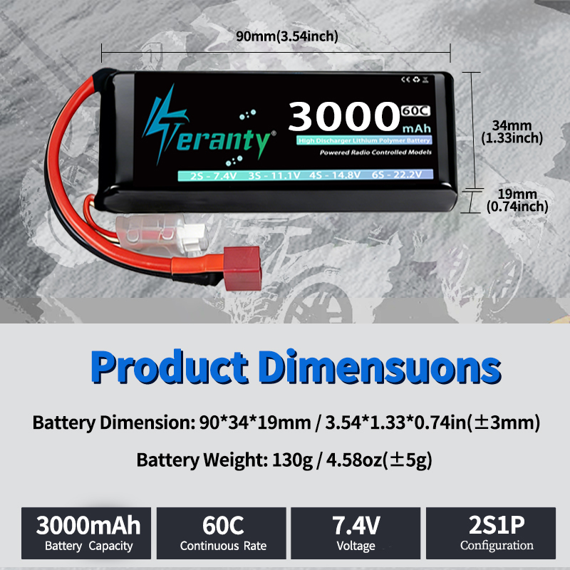 بطارية ليثيوم بوليمر TERANTY 2 - مراجعة Drone Battery Connector وسعره