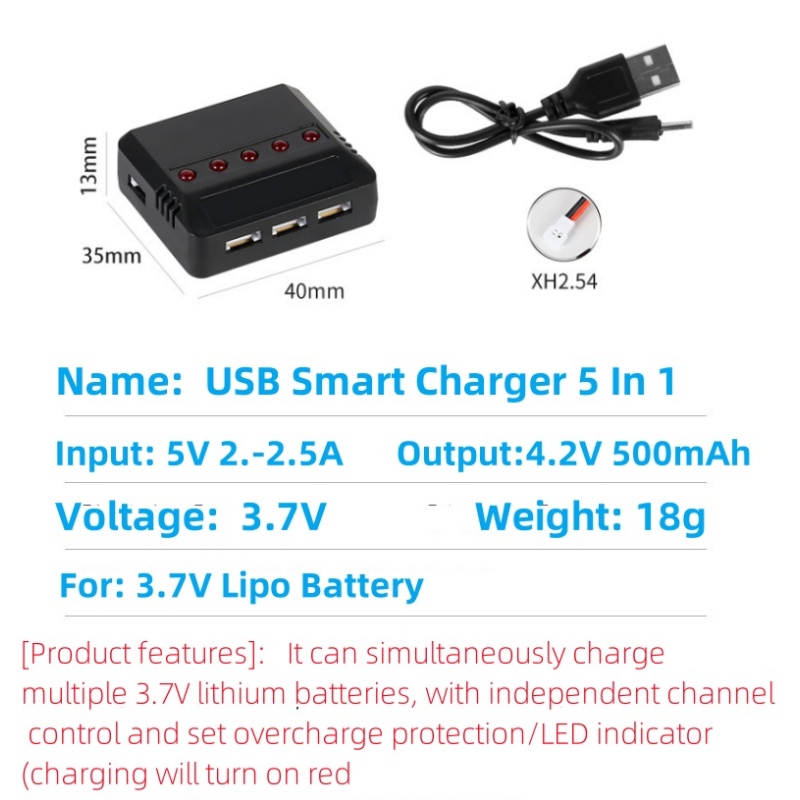 Syma X5HW X5HC X5C X5SW 3.7 فو - مراجعة Drone Battery Balance Charger وسعره