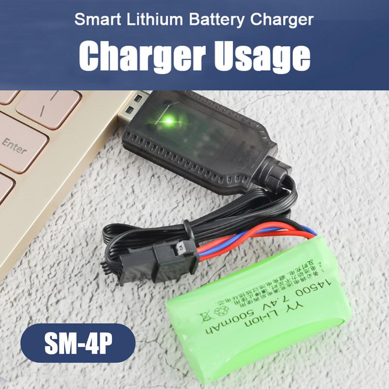 USB شاحن بطارية ليثيوم 7.4 فول - مراجعة Drone Battery Balance Charger وسعره