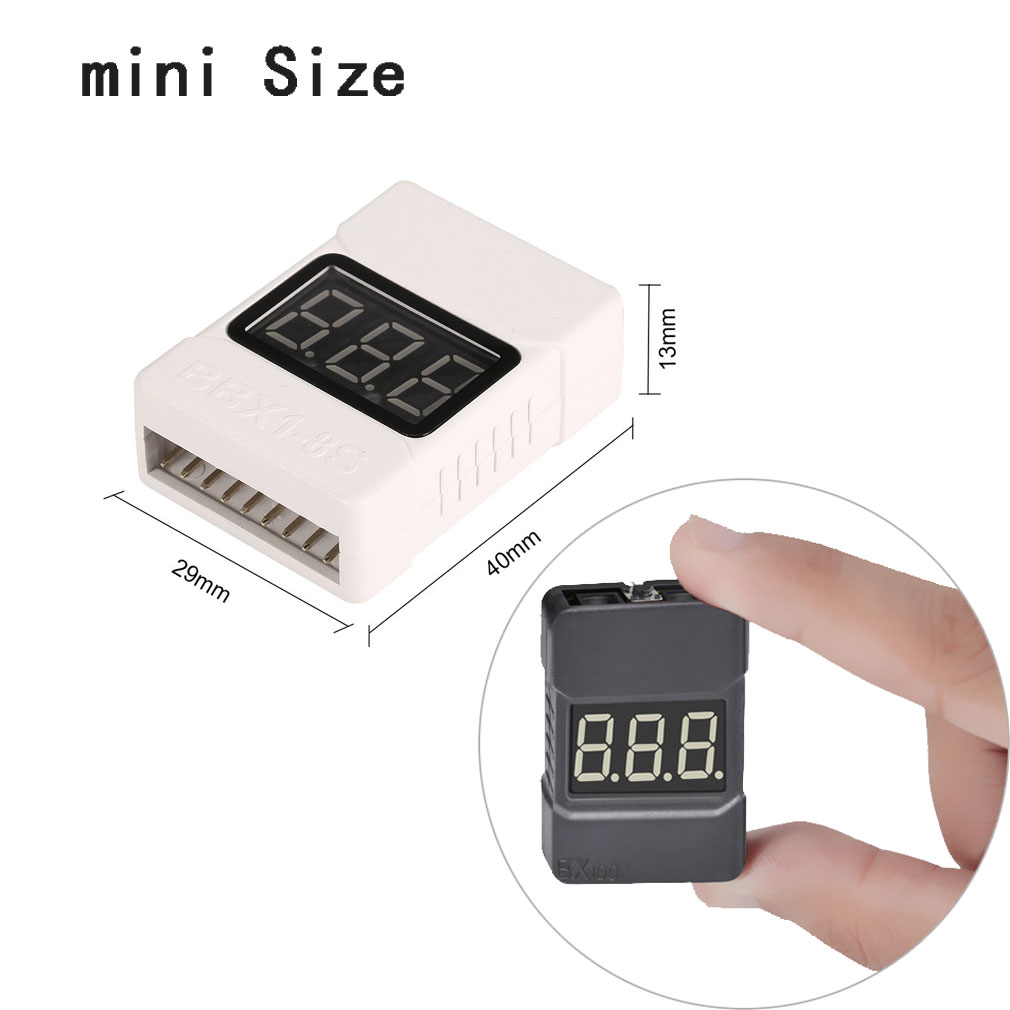 1-8S يبو بطارية جهاز قياس الجه - مراجعة Drone Battery Voltage Checker وسعره