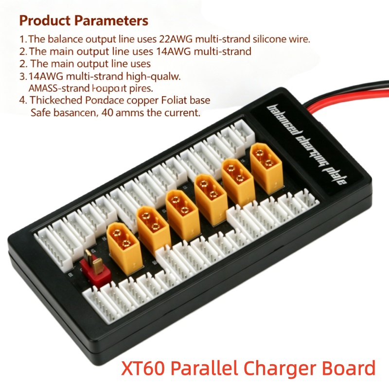 لوحة شحن متوازية 6 في 1 XT60 ل - مراجعة Drone Battery Parallel Board وسعره
