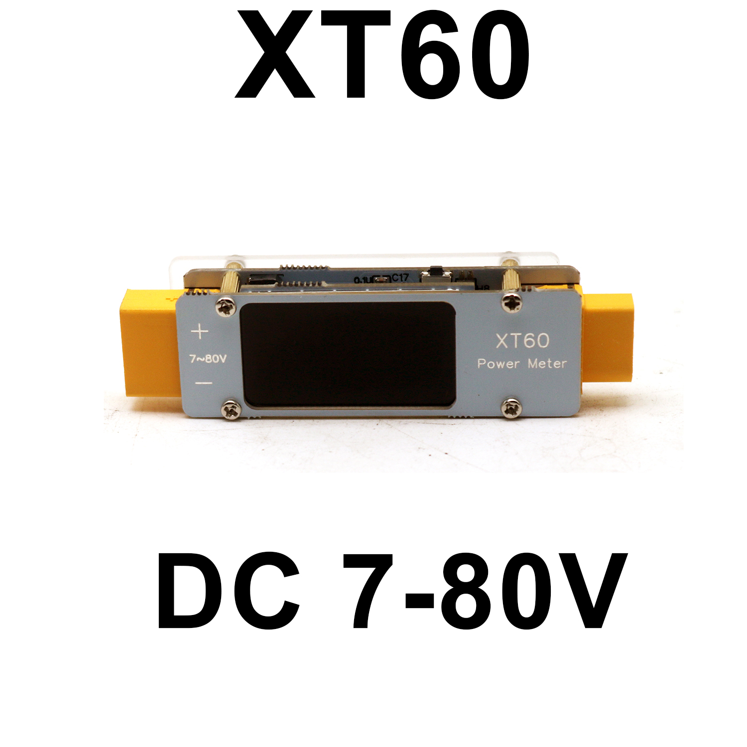 مقياس طاقة 64A DC XT60 ثنائي ا - مراجعة Drone Battery Voltage Checker وسعره