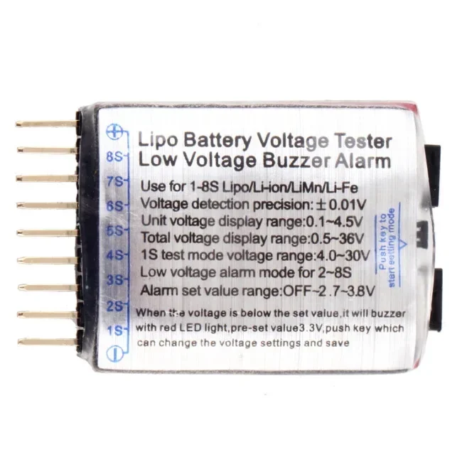1/2/5 قطعة RC الجهد عرض البطار - مراجعة Drone Battery Alarm وسعره